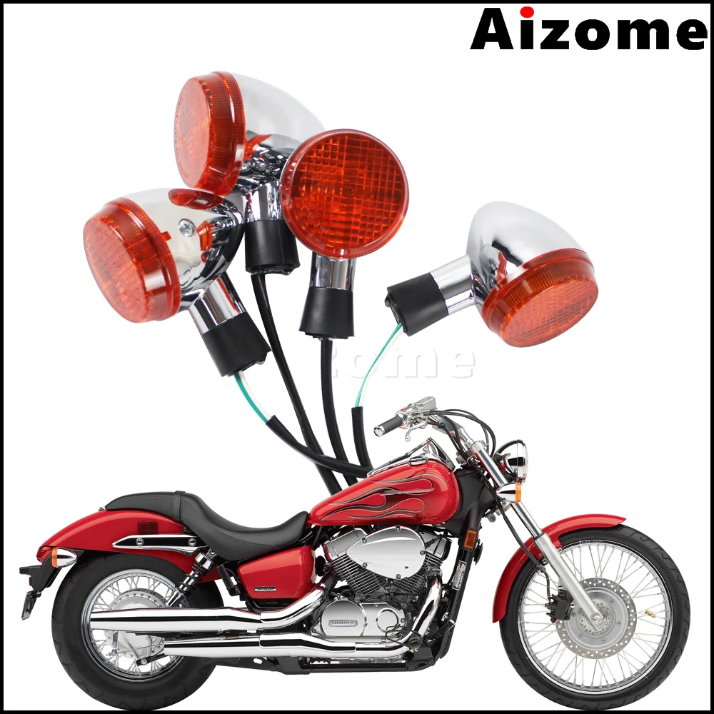 Указатели поворота для передних и задних мотоциклов Honda Shadow 400 750 VT750 2004-2007 Emark 1