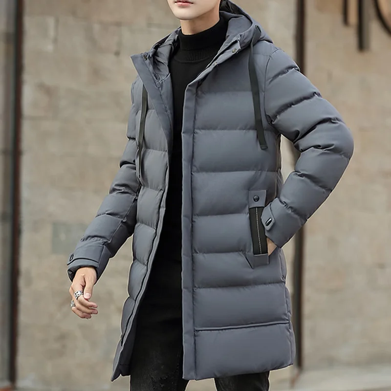 

Men Winter Parka Long Section 4 colors 2020 New Warm Thicken Jacket Outwear Windproof Coat Hooded Plus Size 6XL