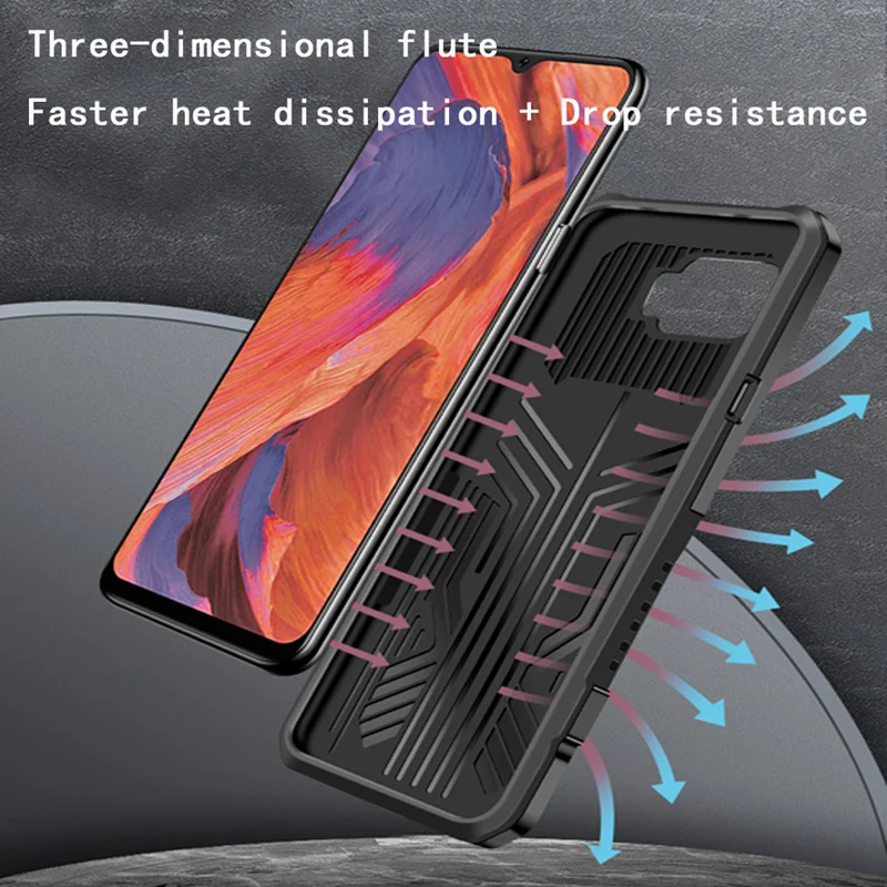 Шокопрочный чехол для телефона OPPO A3S A5 A7 A8 A11K A12 A21E A31 с скрытым креплением A1K A92 A72 A52 A32 A93 A73 A15.