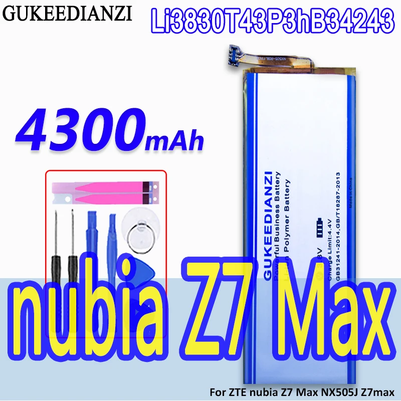 Аккумулятор 4300 мАч с номером отслеживания для телефона ZTE nubia Z7 Max NX505J Z7max