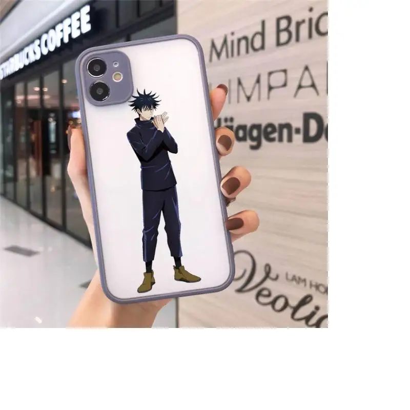 

Jujutsu Kaisen Anime high quality Cool Phone Case matte transparent For gray iPhone 7 8 x xs xr 11 12 pro plus max mini Clear