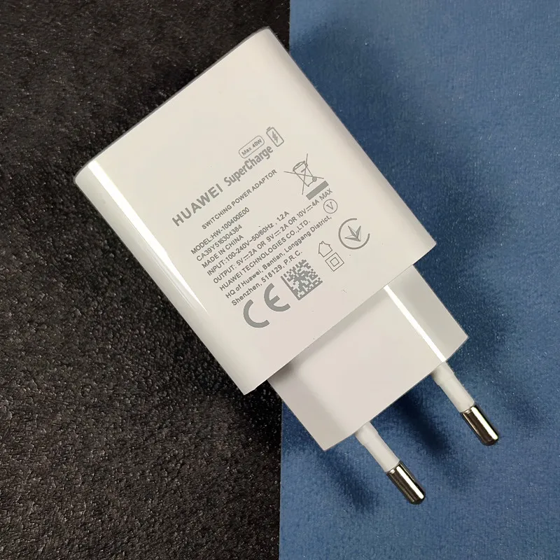 Оригинальное зарядное устройство Huawei mate 30 pro 40 Вт быстрая зарядка 5 А кабель usb Type c