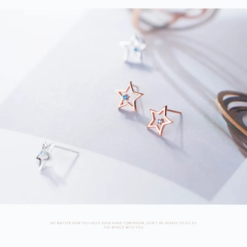 Женские серьги пусеты Trusta серебро 925 пробы ювелирное изделие серебристого цвета