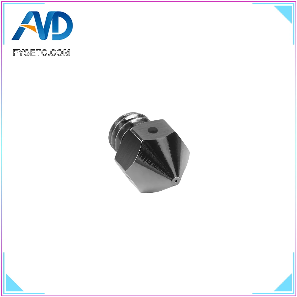 MK8 Nozzle 5PCS High Temperature Hardened Steel Nozzles For 3D Printer PEI PEEK / Carbon Fiber FilaFor E3D HOTEND Extruder | Компьютеры и