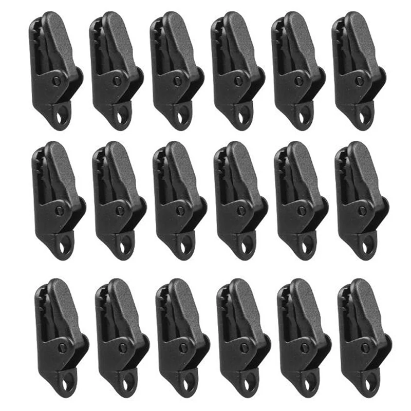 

20pcs Hook Plastic Windproof Clamp Set Survival Grommet Tent Clips Buckle