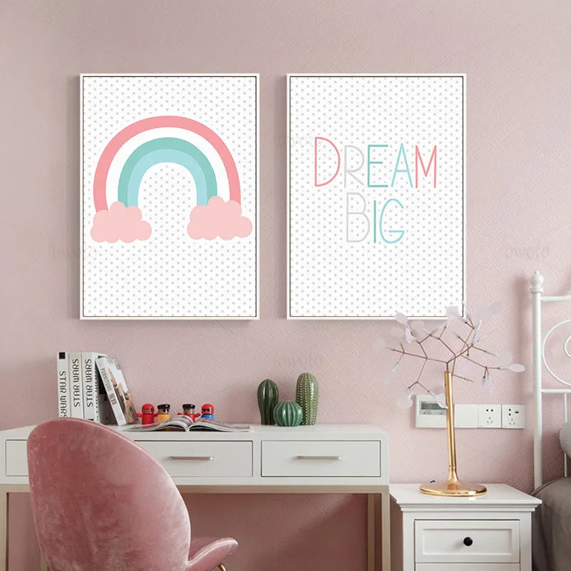 Постер в скандинавском стиле маленькая панда картина на холсте мультяшный