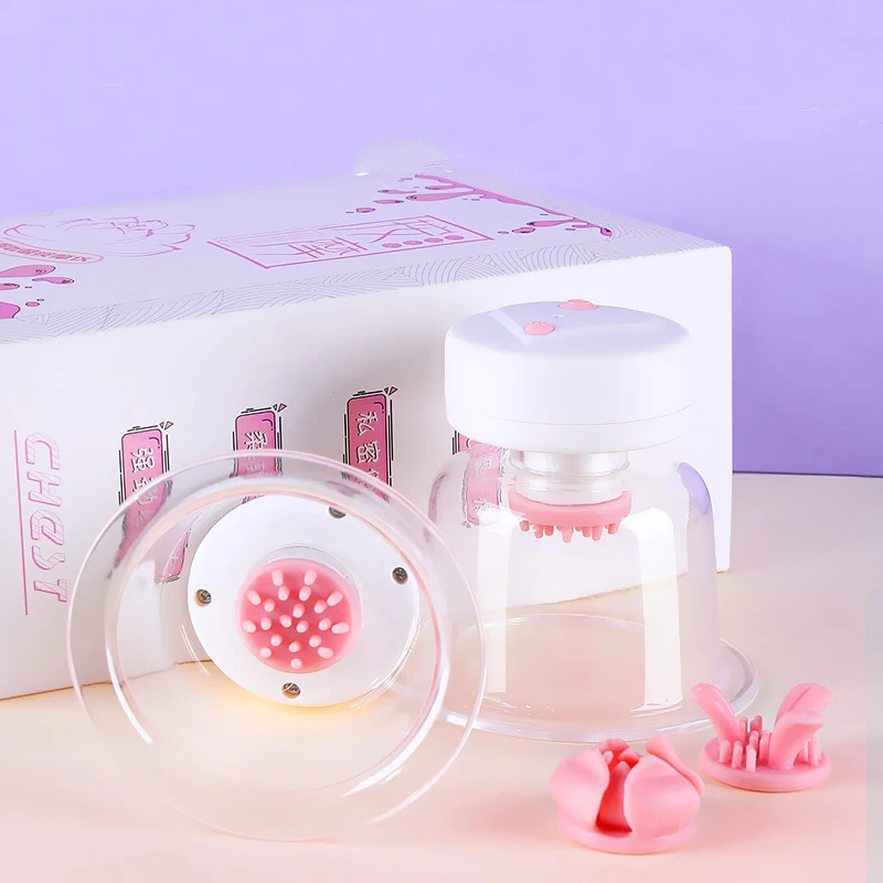 Вращающийся Массажер для сосания груди Женский вибрационный бюстгальтер