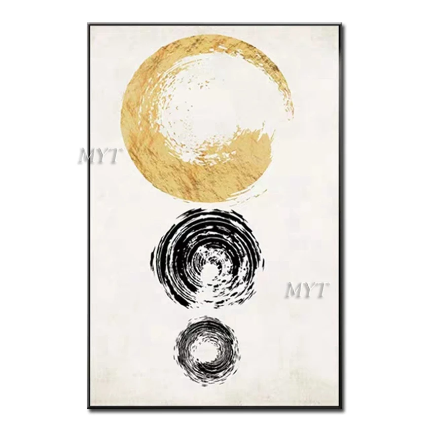 

Кольцо для выращивания, абстрактная картина маслом, современное настенное искусство, картина для гостиной, украшение для дома, картина без ...