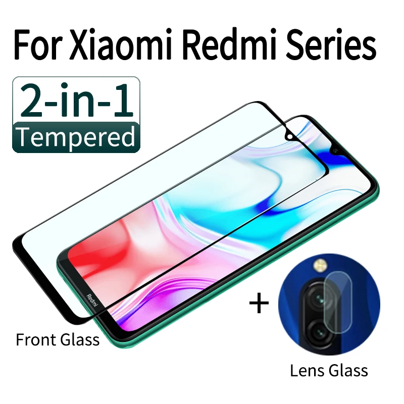 Закаленное стекло для объектива камеры 2 в 1 Защита экрана Xiaomi Redmi 5 6 6a 7a 8 8a Pro Plus