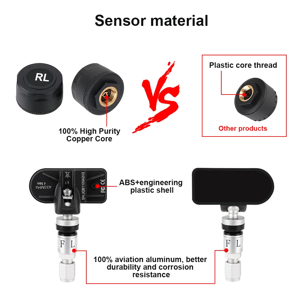 Система контроля давления в шинах TPMS запасной USB-датчик для автомобильного радио