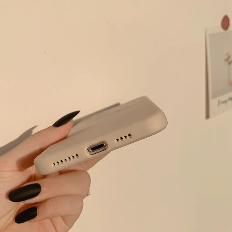 

Pure color letter soft silicone phone case for iPhone11 12Pro Max mini X XR XS XSMax 8 7PluS anti-drop protective back cover