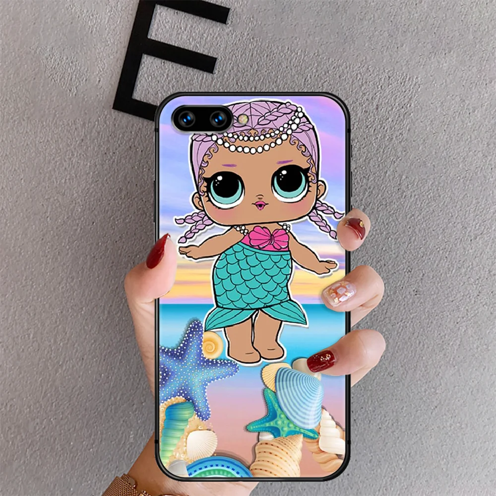 

Cute Doll Lol Pretty Girl Phone Case Cover For Huawei Honor Nova 5T 7I 8A 8X 8 9X 9 10 10I 20 30 Pro Lite Black Silicone Etui