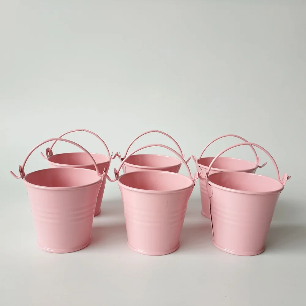 100 шт./лот D6 * H5CM подставки для суккулентов оловянные ведра декоративные парусы