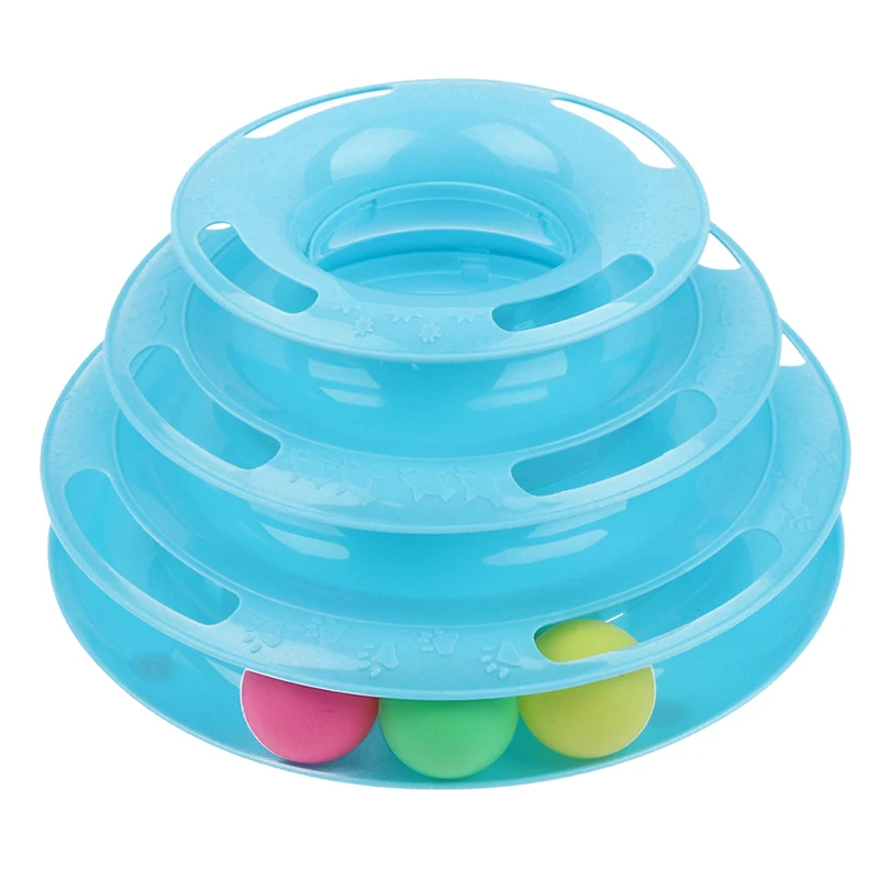 

Pets Cat Toys Interactive Track Ball Toy Cats Fun Cat Game Intelligence Disc Cat For Toy Balls For Traning