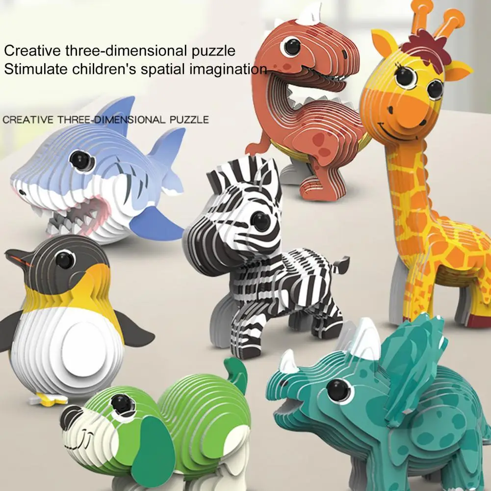 

1 Set Creative 3D Puzzle Gift Puzzle Intelligent Intellectual Development Intelligence 3D Learning Jigsaw Toy for Kids Children
