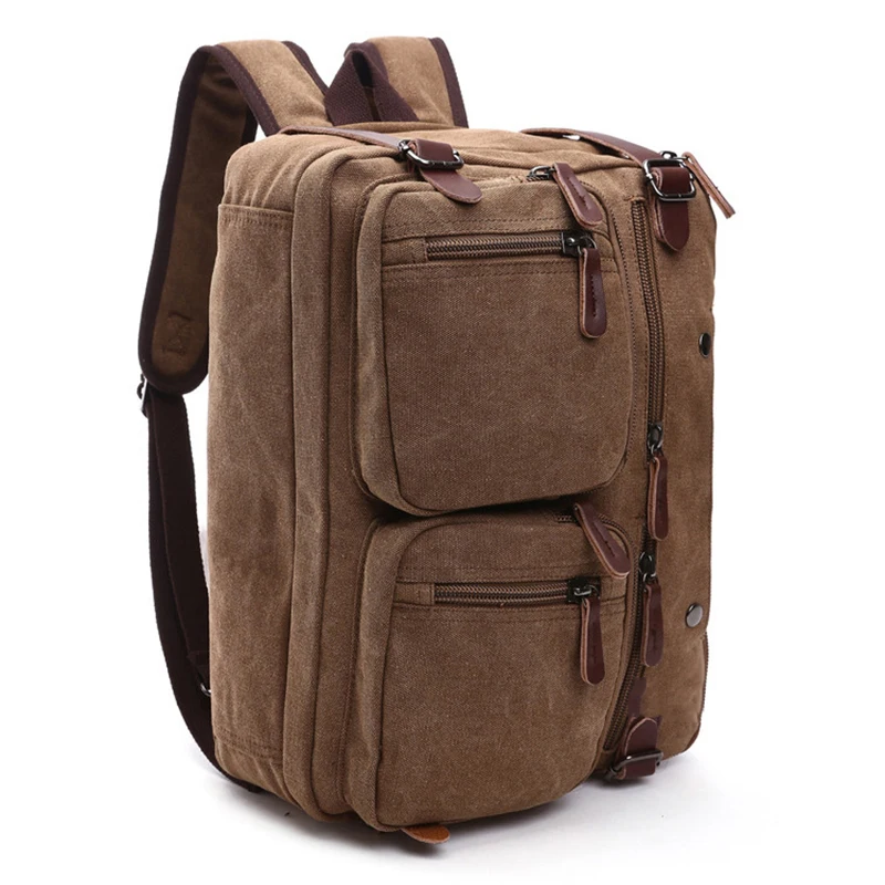 

Мужской Многофункциональный Холщовый Рюкзак для ноутбука 2021, мужская сумка через плечо, дизайнерский вместительный рюкзак, мужские дорожн...