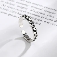 todorova retro musical note rings for women fashion jewelry vintage opening adjustable tail ring ladies party rings