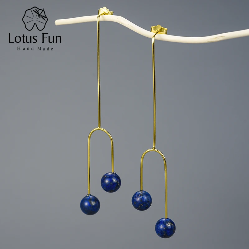 Lotus Fun Настоящее серебро 925 проба творческий дизайн er ювелирные украшения