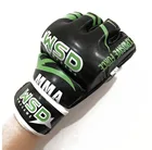 Перчатки с полпальца для ММА для мужчин, полиуретановые боксерские, карате, Муай Тай, свободная борьба, Санда, муай тай, бойцовская тренировочная Экипировка