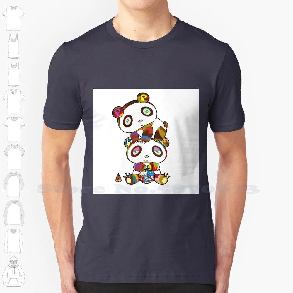 

Klip Black White Tshirt For Men Women Anime Colorful Japan Japanese Street Carton Colors Cute Bear Animals Kaikai Kiki Kai Kai