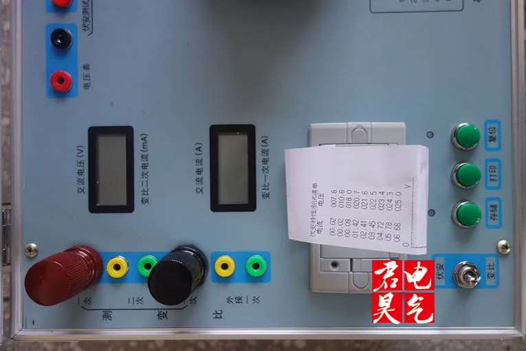 Comprehensive tester of transformer characteristics / volt ampere characteristic test |