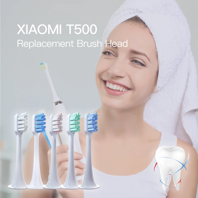 Wholesale 20-50pcs/Set Replacement Brush Heads For Xiaomi Mijia T300/T500 Nozzle Oral Care Soft Vacuum Brush Cabezal de cepillo enlarge