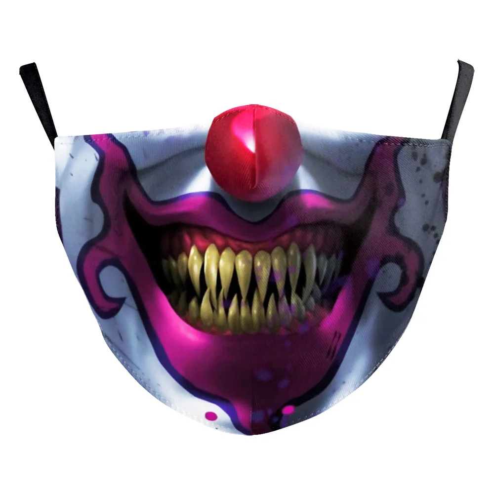 Пыленепроницаемая страшная маска ведьмы клоуна и зомби-вампира на Хэллоуин
