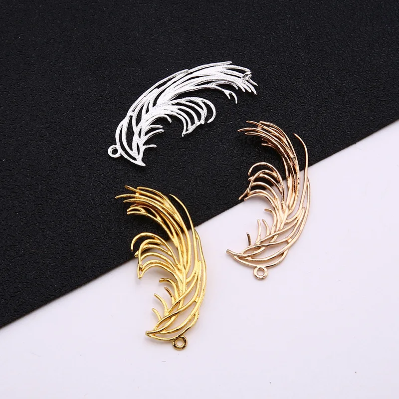 10 шт. подвеска-перо из металлического сплава | Украшения и аксессуары