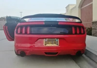 Smoked 3In1 LED Rear Fog Light for 15-17 Ford Mustang 4th Brake Backup Tail Lamp