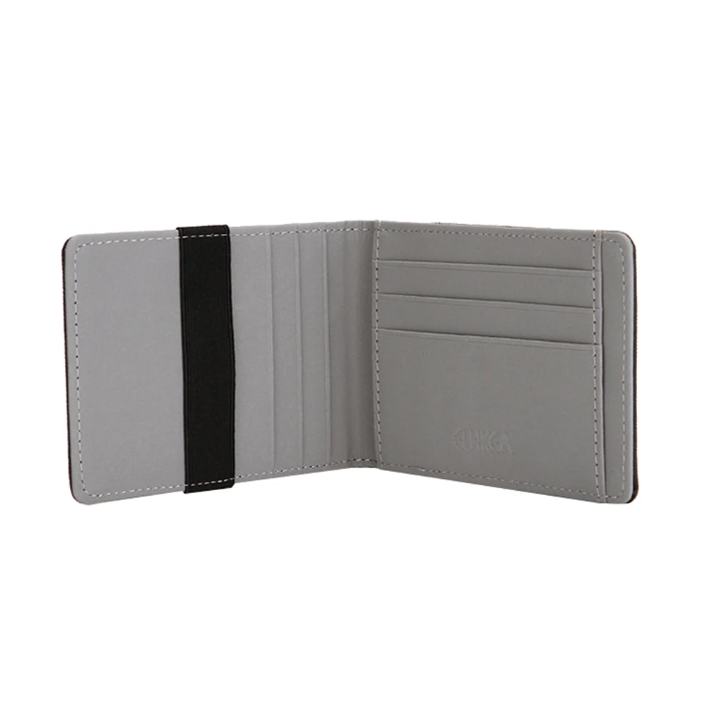 

RFID Blocking Men Wallet Secure Faux Leather Bag Cards Cash Elastic Band Holder