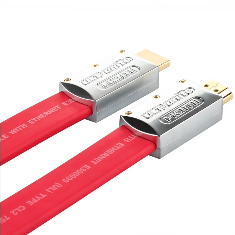 

Hot Selling 50mtrs Super Long Flat HDMI Male to Male Cable 40m 50m Premium Zinc Alloy 18Gbps High Speed HDMI Cable 4K 60Hz