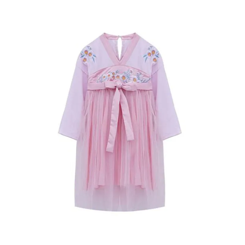 

Female Traditional Hanbok Dress Korean Folk Dance Ancient Costume Korea Party Embroidery Girl Kids Princess Chest Jacket Skirt