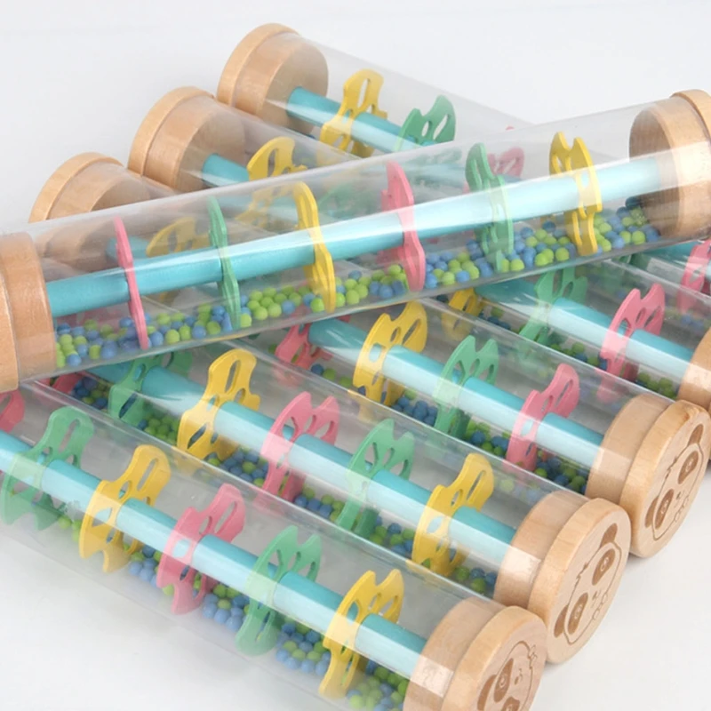 

97BE Easy to Grasp for Toddler Suitable for Kindergarten Teaching Aids Rain Stick Musical Toys with Lovely Appearance