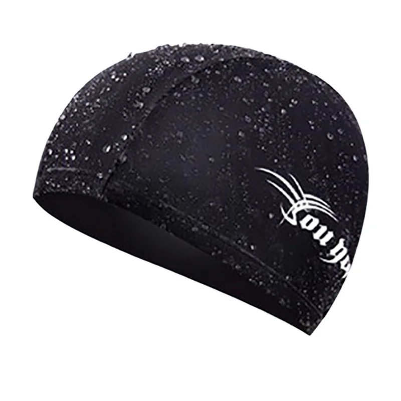 Мужская тканевая шапочка для плавания бейсболка из спандекса с длинными