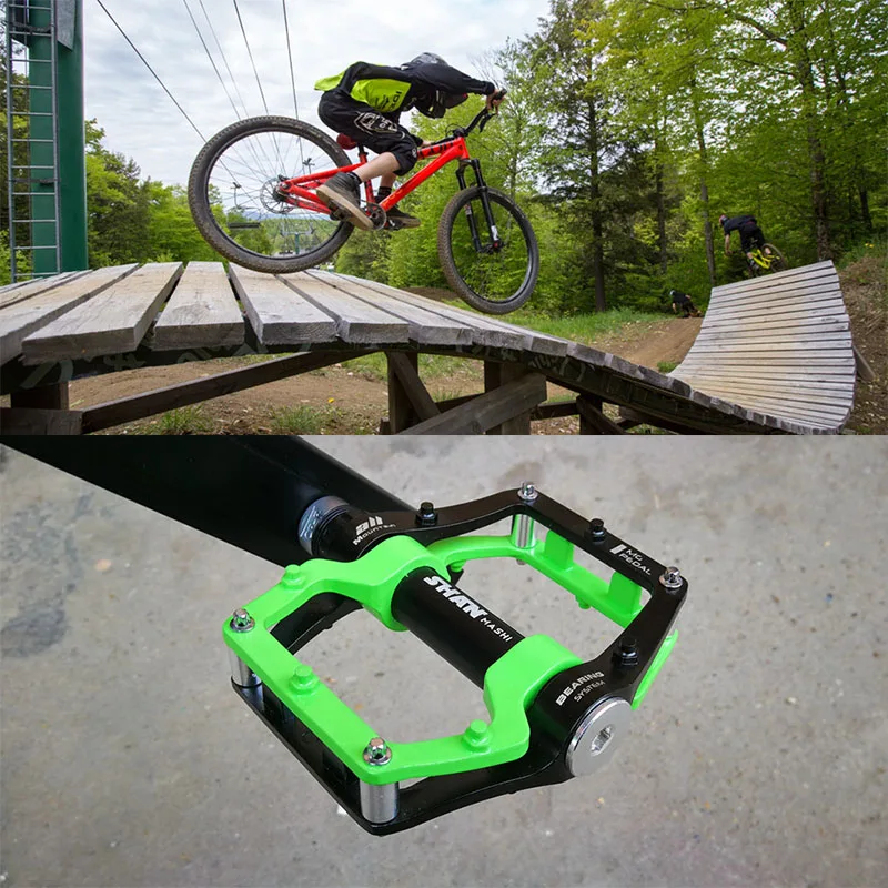 

SHANMASHI Bearing Pedals magnesium Aluminum alloy Mountain Bike MTB Bicycle Pedal Non-slip and comfortable Road Bike Pedals