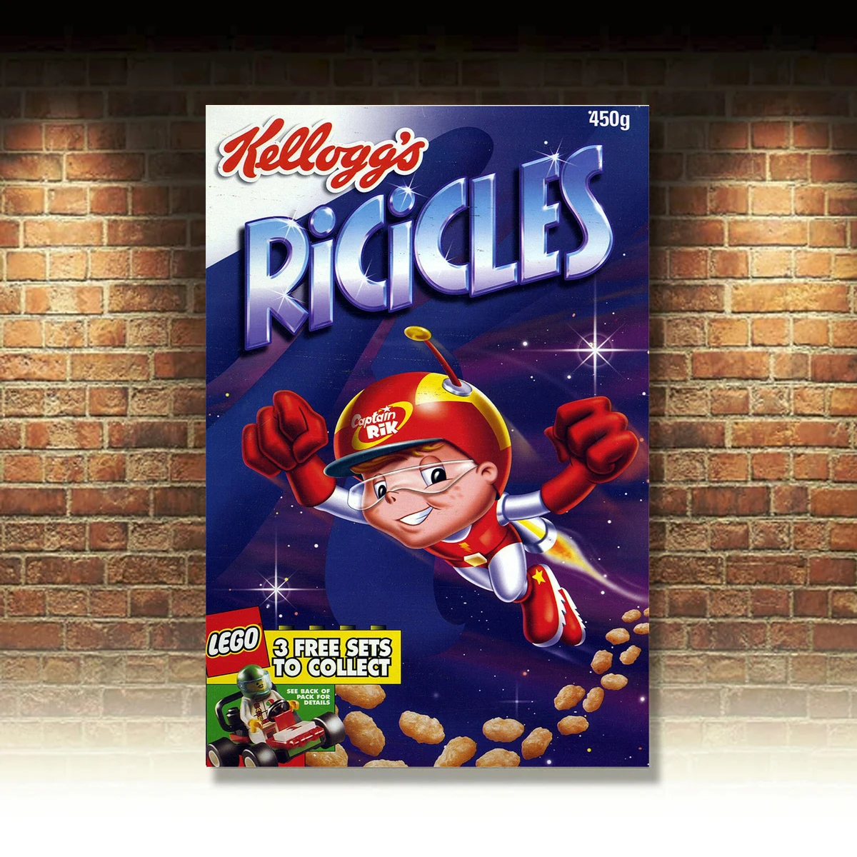 

Kellogg's Ricicles, Retro metal Aluminium Sign vintage / man cave / Kitchen