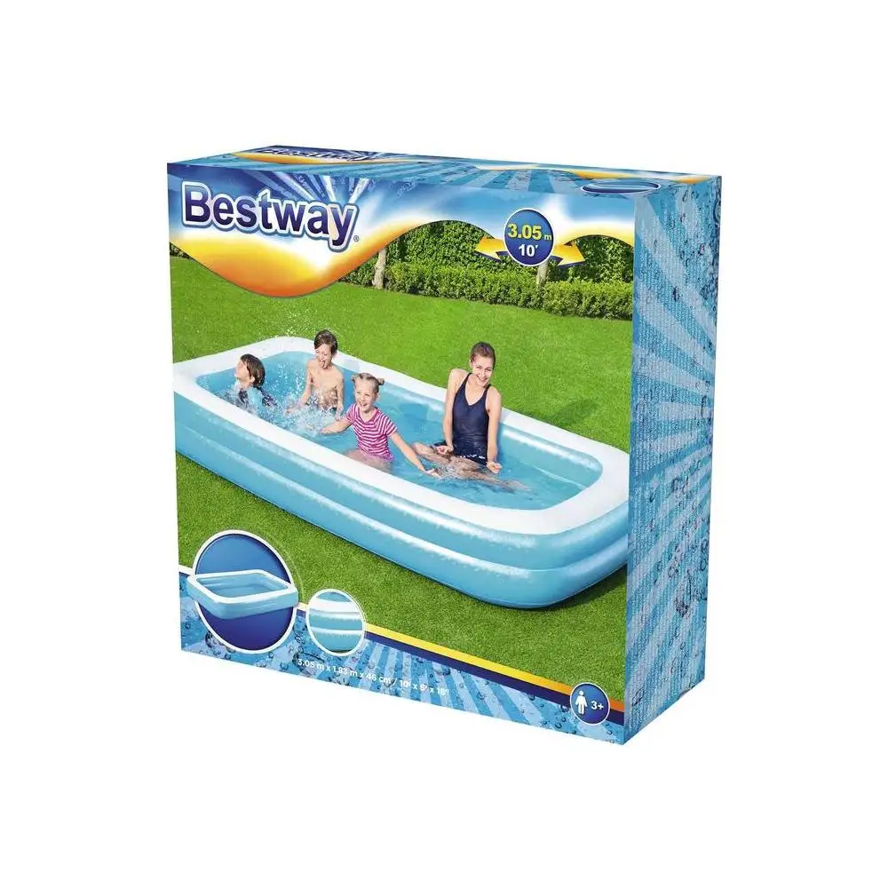 Бассейн надувной Bestway 305 x 183 46 см 54150 | Мать и ребенок