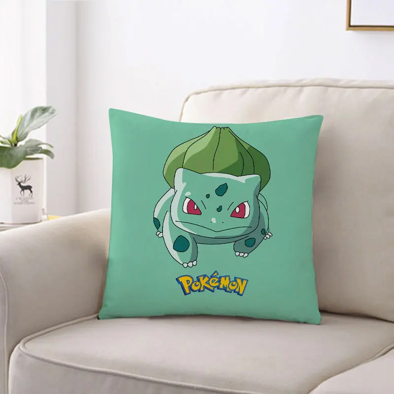 45x45cm Pokemon Cushion cover Pikachu pillowcase Colorful car Cartoon pillow case Interior home decoration | Дом и сад