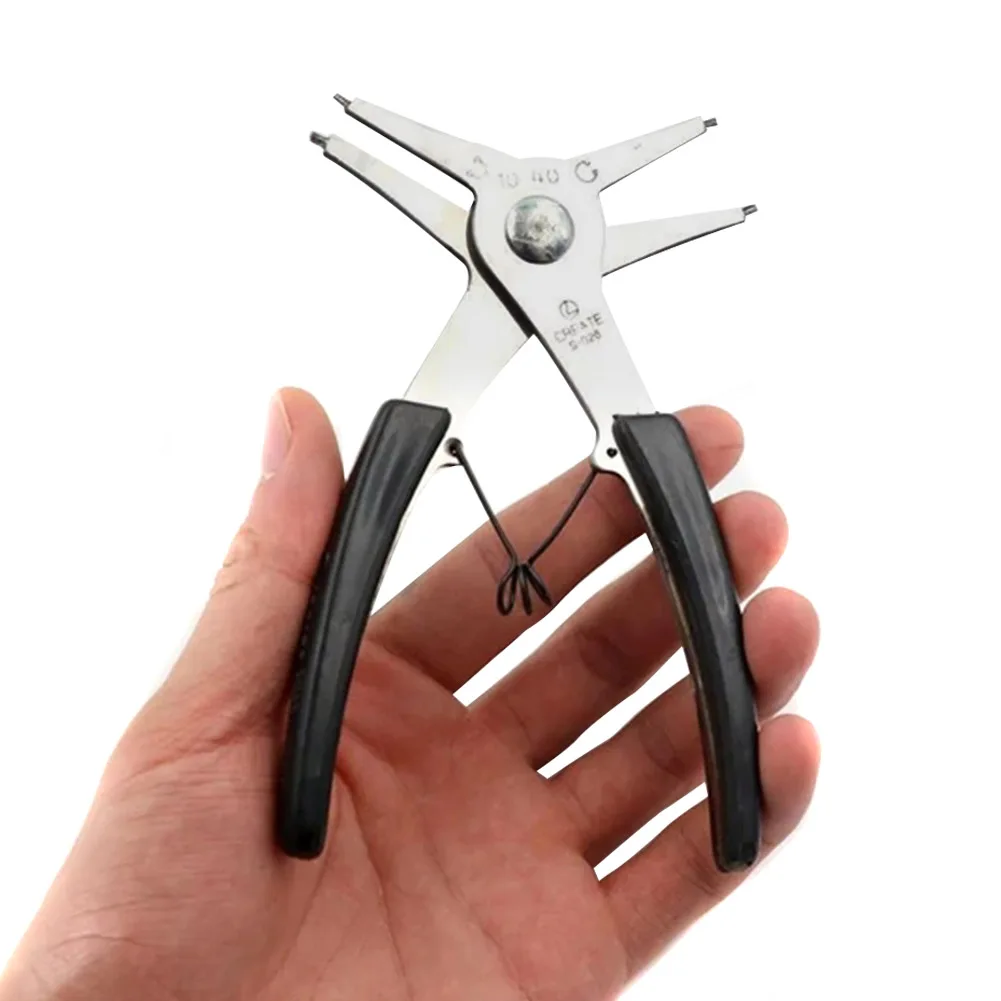 

Internal And External Circlip Pliers Retaining Ring Pliers Two-In-One Dual-Use Retaining Ring Pliers For Repair Tool HFD889