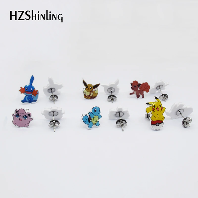 

2019 New VOCALOID Family Acrylic Earring Hiyama Kiyoteru Kamui Gakupo Pyonta Stud Earrings Epoxy Yukinell Fashion Earring