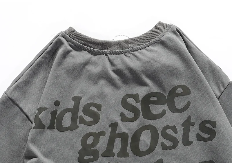 

Kanye West Kids See Ghosts Oversize Men T Shirt Tour Commemorative Printed Retro Loose Harajuku Crew Neck Short Sleeve T-shirt