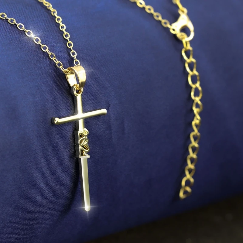 

2021 Will Be Better Cross Necklace Faith Strength Blessed Cross Pendant Necklace Unisex Christian Religious Jewelry