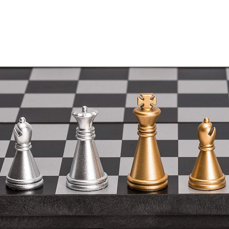 Мини Набор Магнитных шахматных фигур для путешествий складной Международный