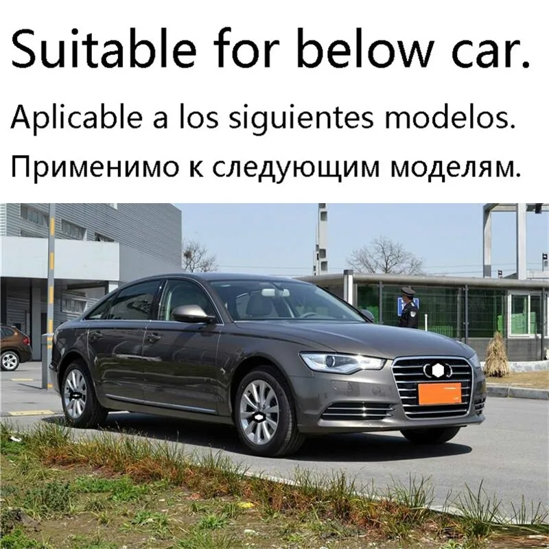 Car Decorative Modified Chromium Control System Interior Sticker Strip Parts Covers Mouldings 12 13 14 15 16 17 FOR Audi A6L | Автомобили