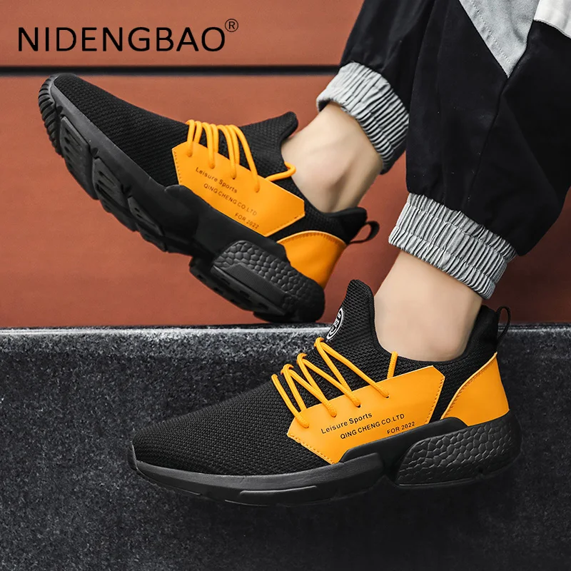 Mens Sneakers Walking Running Sports Shoes Lightweight Fly Weight Mesh Breathable Outdoor Casual Trainers Comfortable Size 39-46