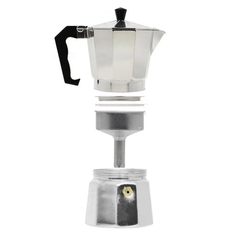 Новая Кофеварка Mocha Latte Итальянская Moka Espresso Перколятор 6 чашек плита