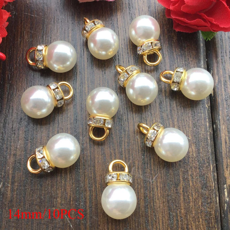 10 шт. декоративные бусины с имитацией жемчуга 8 14 мм|Бусины для одежды| |