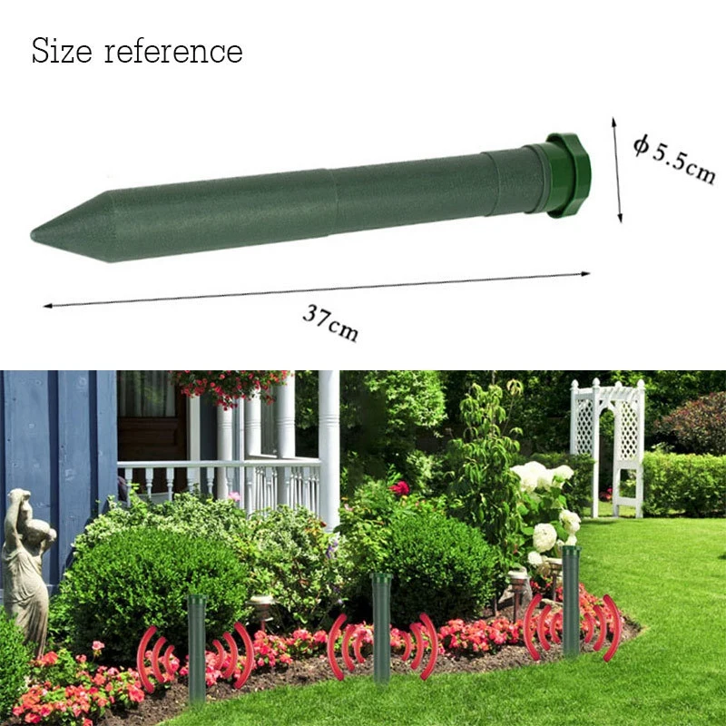 

3Pcs Battery Style Ultrasonic Sonic Mouse Mole Insect Pest Rodent Repellent Waterproof Repeller Outdoor Lamp Yard Garden