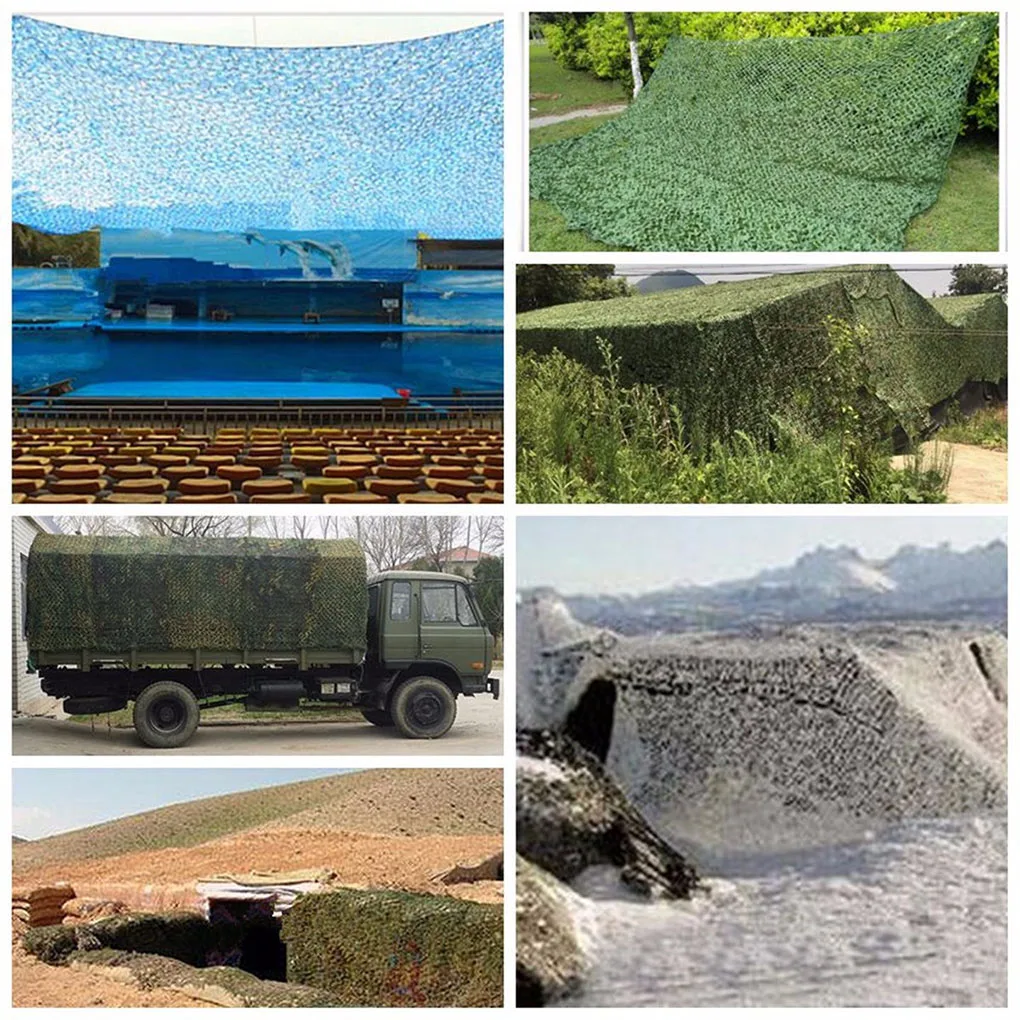 2x2 м Крышка Ghillie Военная камуфляжная тактическая армейская Охота Джунгли лесная