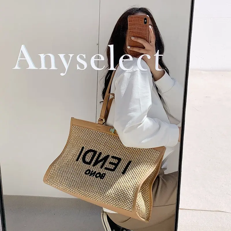 

Women's premium texture luxury shoulder bag 2021 new fashion designer canvas large-capacity handbag messenger bag